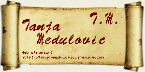 Tanja Medulović vizit kartica